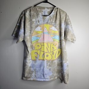 Pink Floyd  T-Shirt - Tie-Dye Beige and Blue